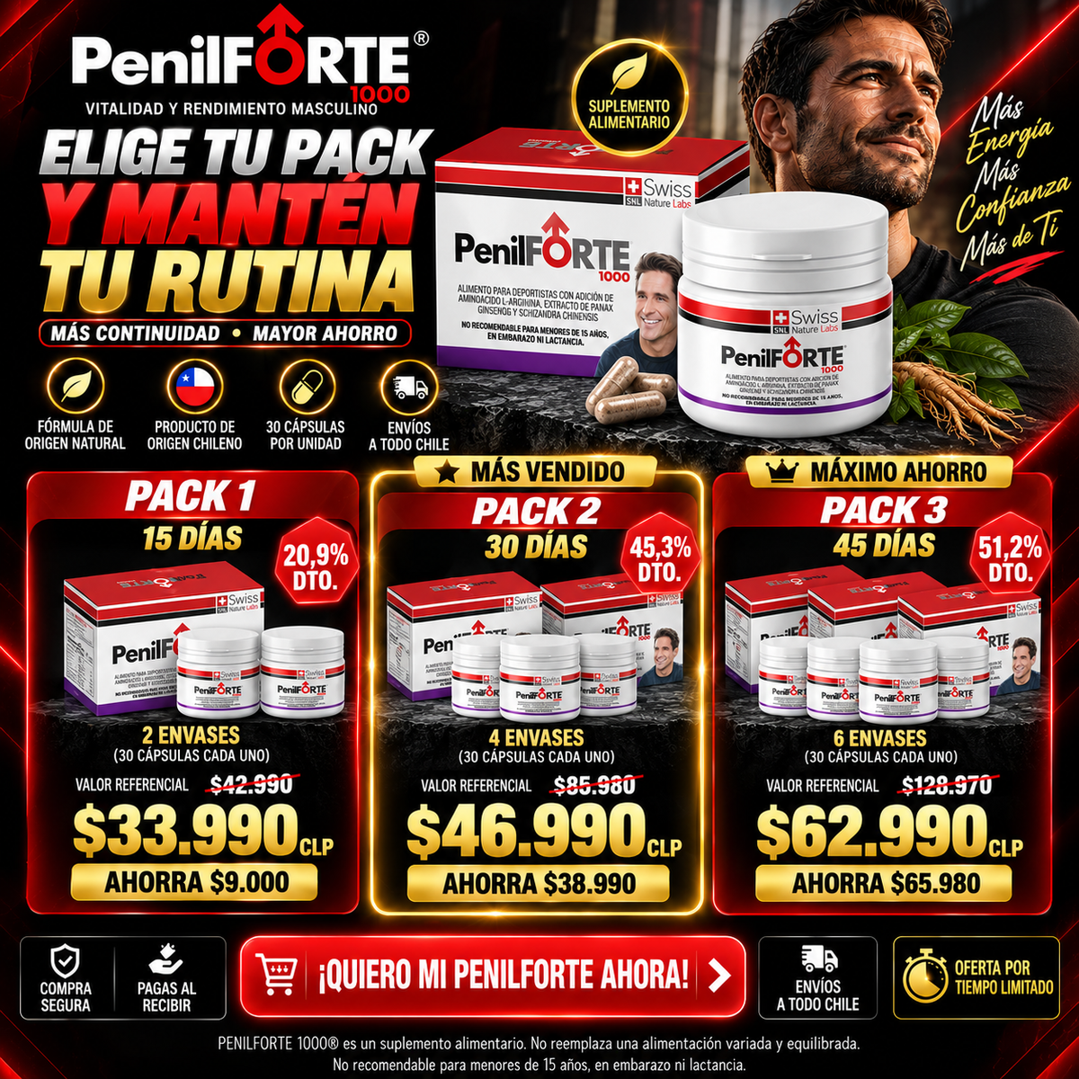 PENILFORTE 1000® – VITALIDAD Y RENDIMIENTO MASCULINO
