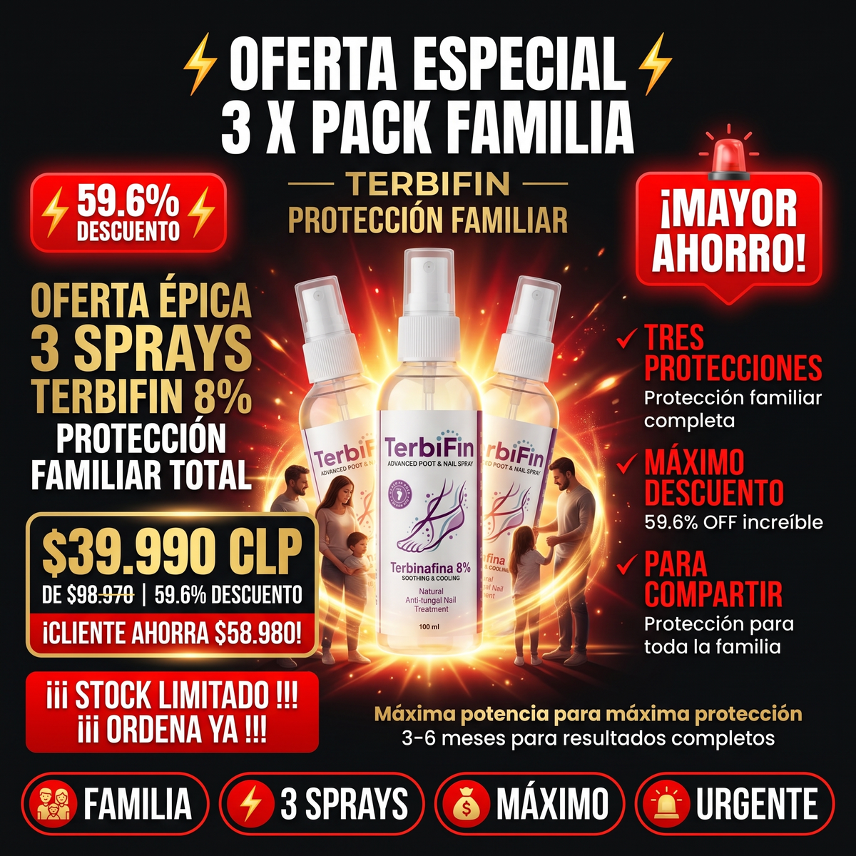 TERBIFIN - SPRAY ANTIHONGOS MÁXIMA POTENCIA