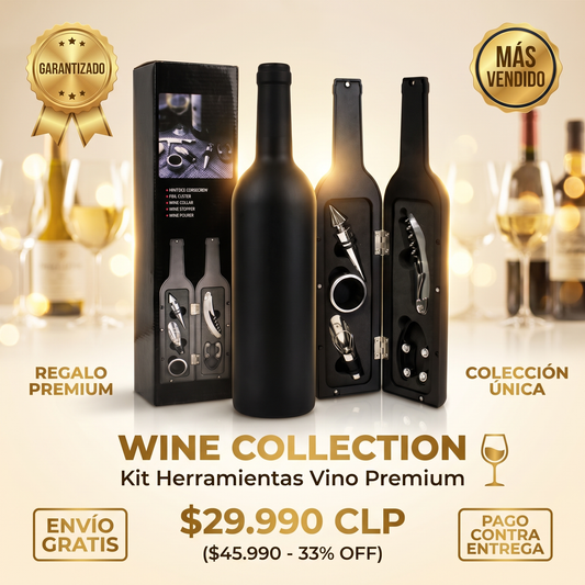 WINE COLLECTION - KIT HERRAMIENTAS VINO PREMIUM