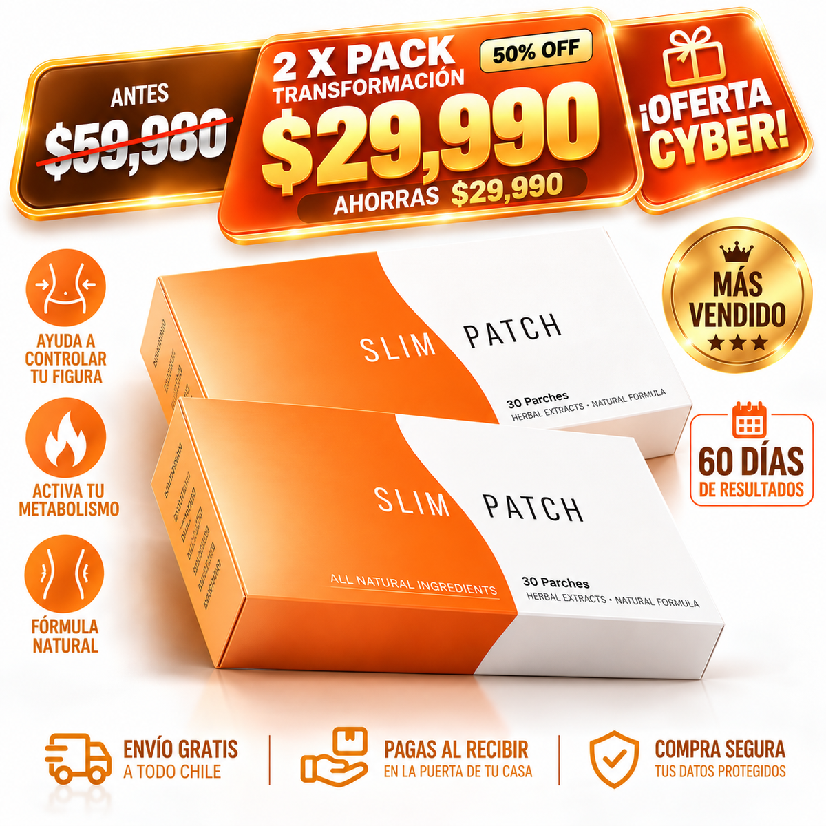 SLIM PATCH- PARCHE ADELGAZANTE PREMIUM