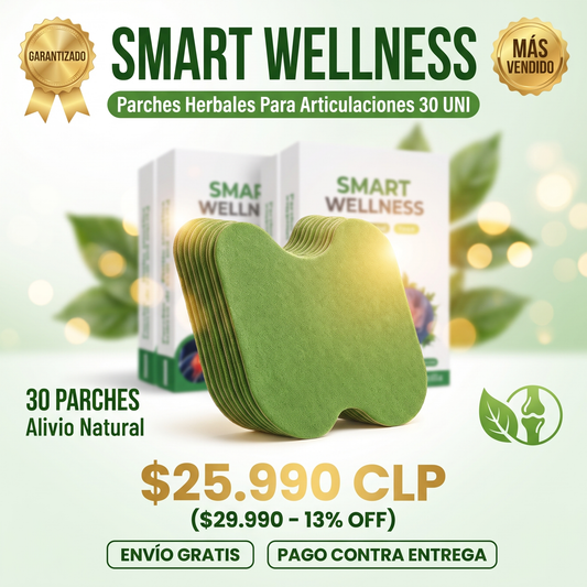 SMART WELLNESS - PARCHES HERBALES PARA ARTICULACIONES 30 UNI