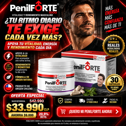 PENILFORTE 1000® – VITALIDAD Y RENDIMIENTO MASCULINO