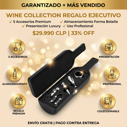 WINE COLLECTION - KIT HERRAMIENTAS VINO PREMIUM