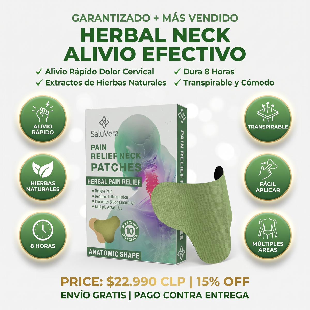 HERBAL NECK - PARCHES NATURALES DOLOR CUELLO