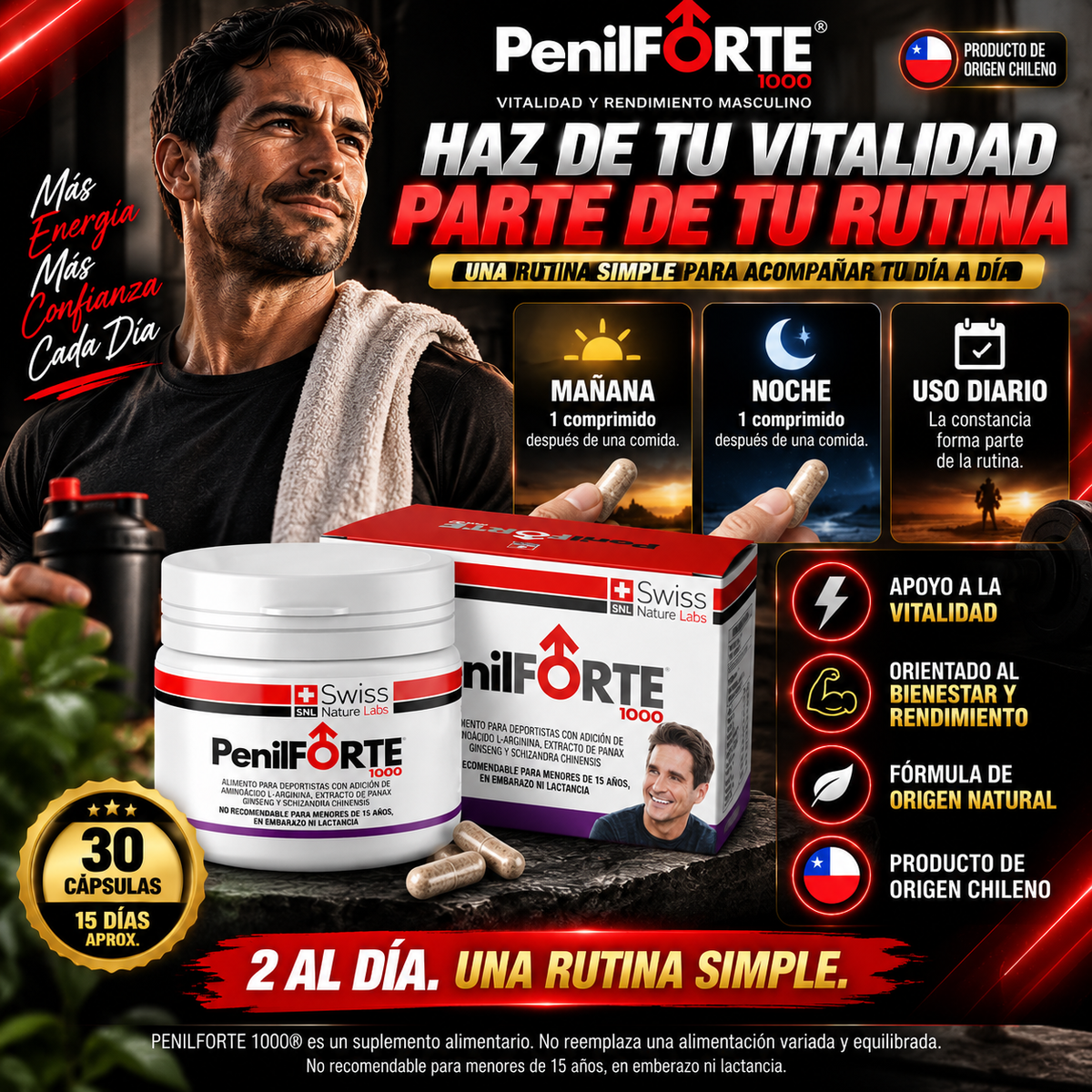 PENILFORTE 1000® – VITALIDAD Y RENDIMIENTO MASCULINO