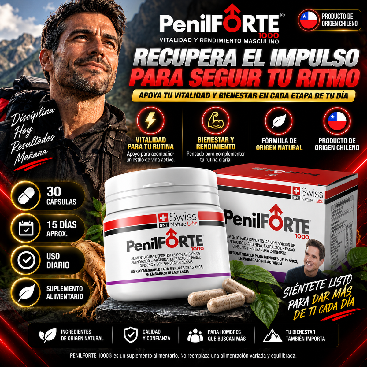 PENILFORTE 1000® – VITALIDAD Y RENDIMIENTO MASCULINO