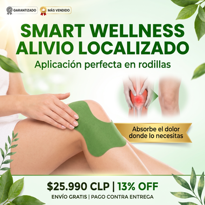 SMART WELLNESS - PARCHES HERBALES PARA ARTICULACIONES 30 UNI