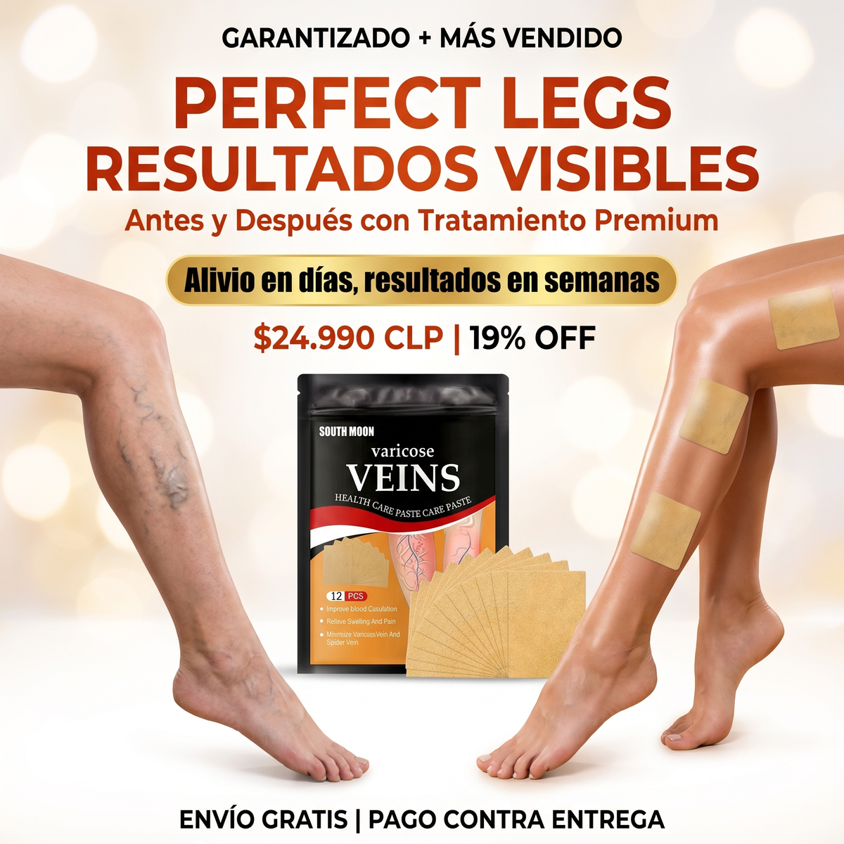 PERFECT LEGS - PACK TRATAMIENTO VARICES PREMIUM 24 UNI