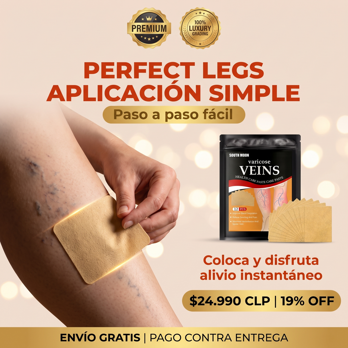 PERFECT LEGS - PACK TRATAMIENTO VARICES PREMIUM 24 UNI