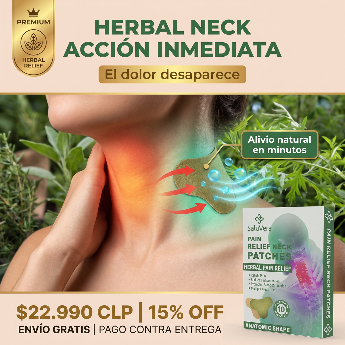 HERBAL NECK - PARCHES NATURALES DOLOR CUELLO