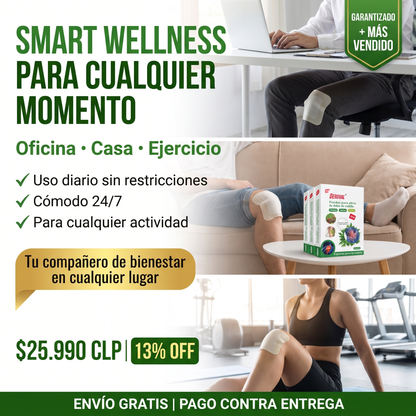 SMART WELLNESS - PARCHES HERBALES PARA ARTICULACIONES 30 UNI