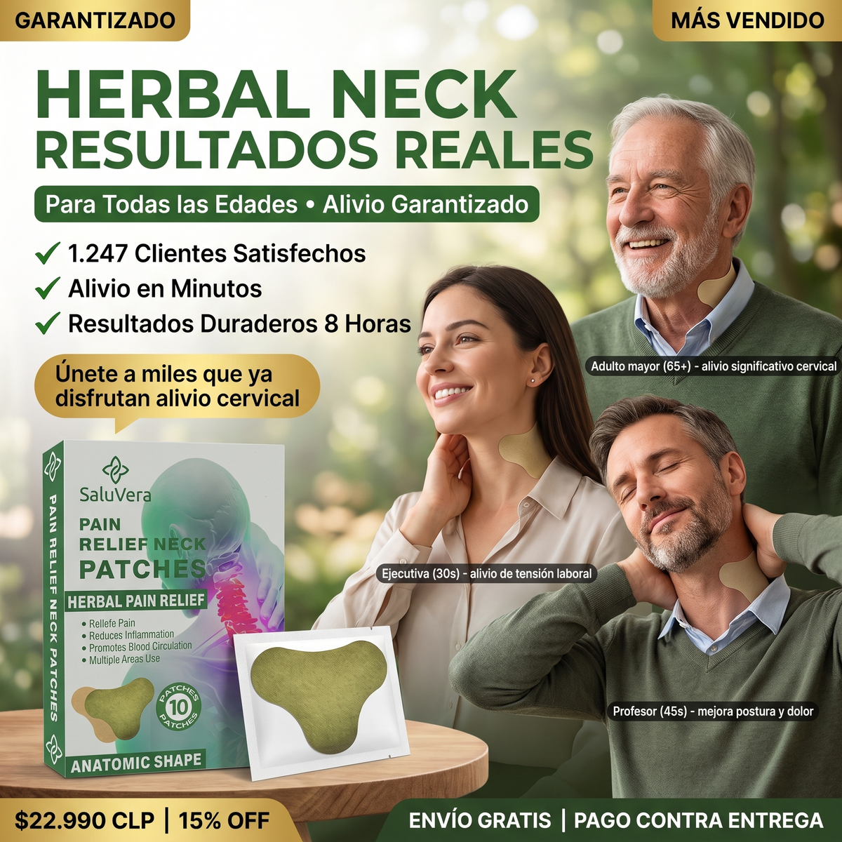 HERBAL NECK - PARCHES NATURALES DOLOR CUELLO