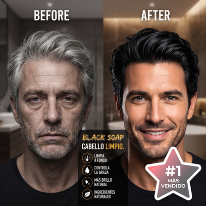 CARBON BLACK - SHAMPOO NEGRO ANTI-CANAS