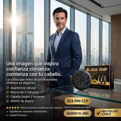 CARBON BLACK - SHAMPOO NEGRO ANTI-CANAS