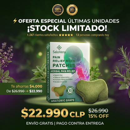 HERBAL NECK - PARCHES NATURALES DOLOR CUELLO