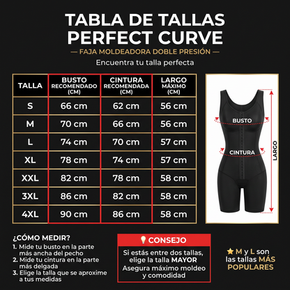 PERFECT CURVE - FAJA MOLDEADORA DOBLE PRESIÓN