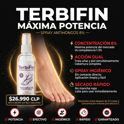 TERBIFIN - SPRAY ANTIHONGOS MÁXIMA POTENCIA