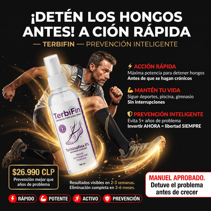 TERBIFIN - SPRAY ANTIHONGOS MÁXIMA POTENCIA