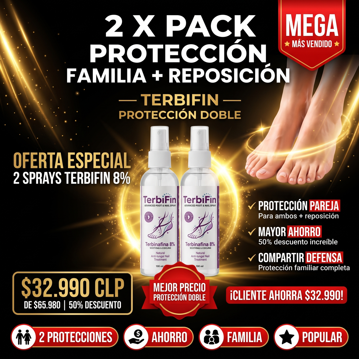 TERBIFIN - SPRAY ANTIHONGOS MÁXIMA POTENCIA